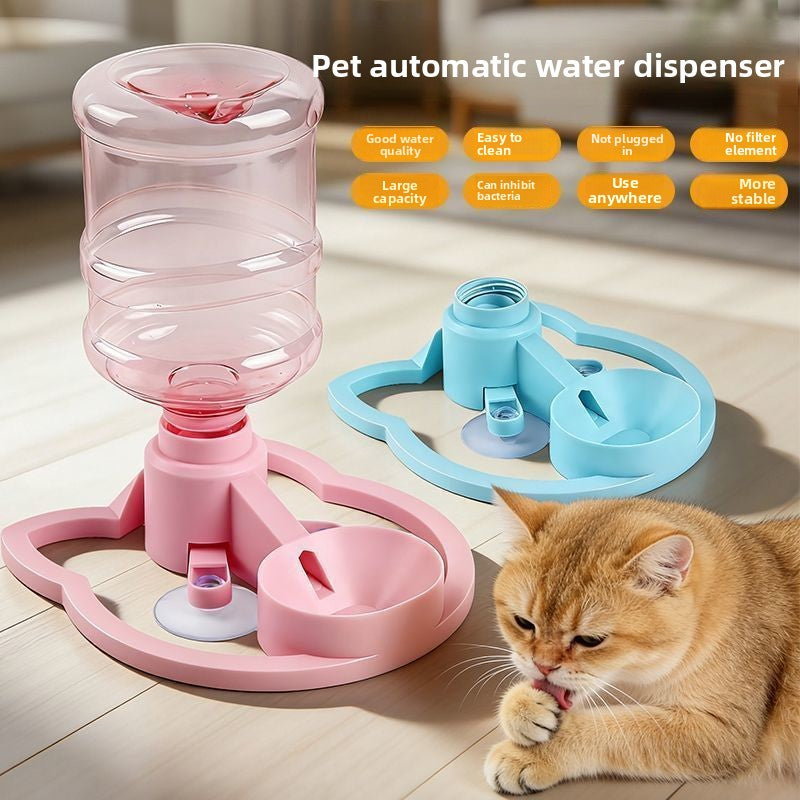 Cat Water Dispenser Pet Automatic Water Bowl No Filter No Electricity