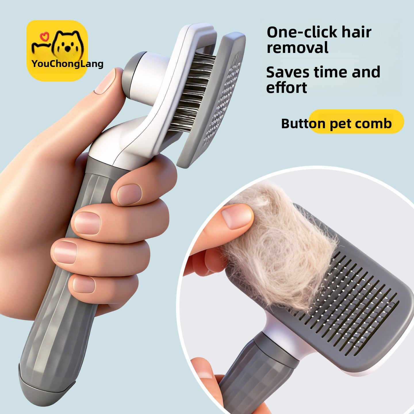 Double Sided Pet Grooming Comb for Cats and Dogs