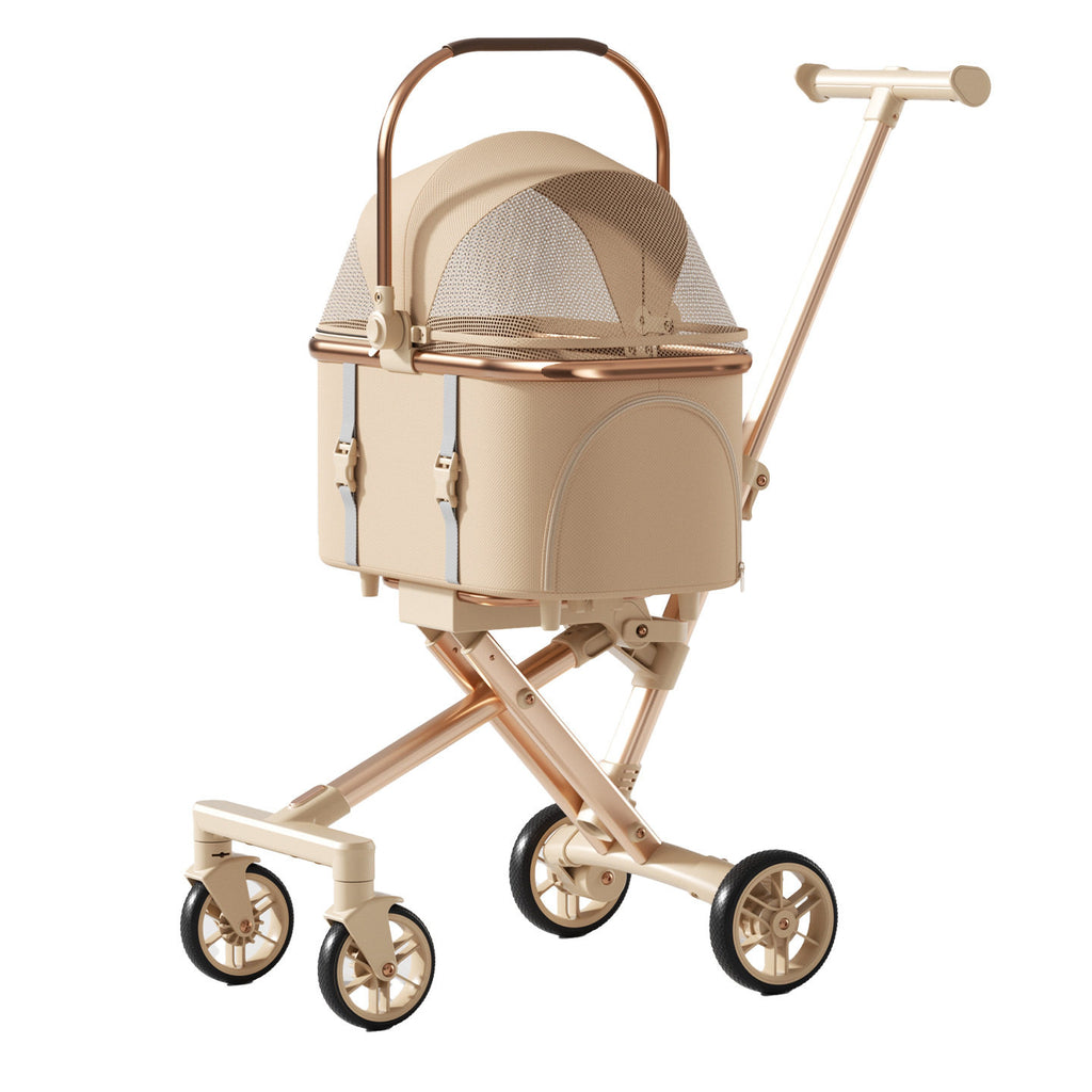 Foldable Detachable Pet Stroller