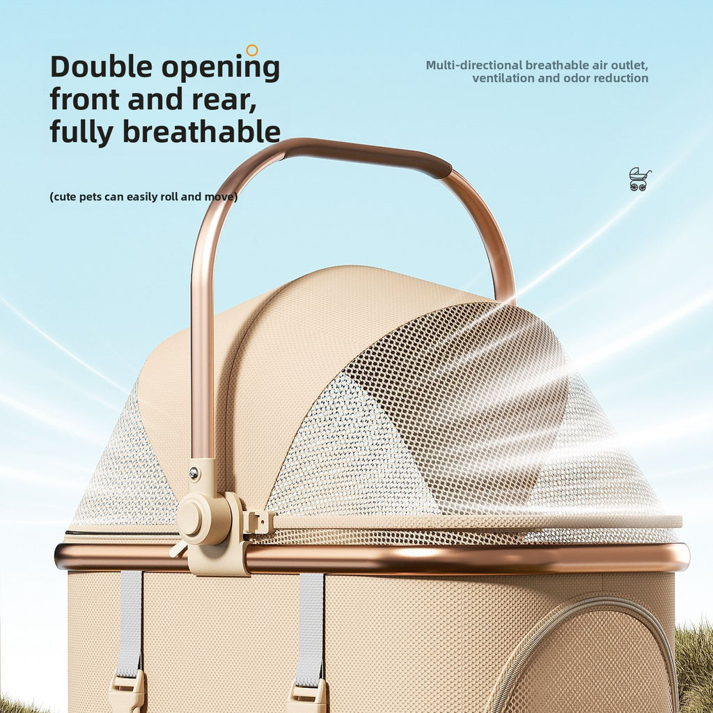 Foldable Detachable Pet Stroller