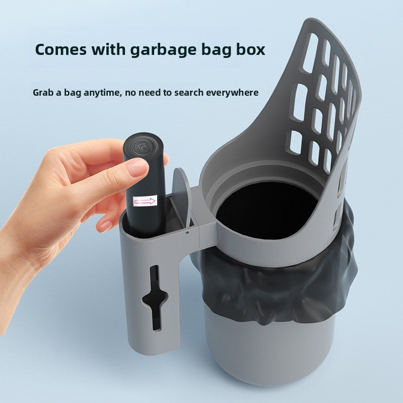 Cat Litter Scoop Filter Trash Can Storage Box Pet Waste Cleaner