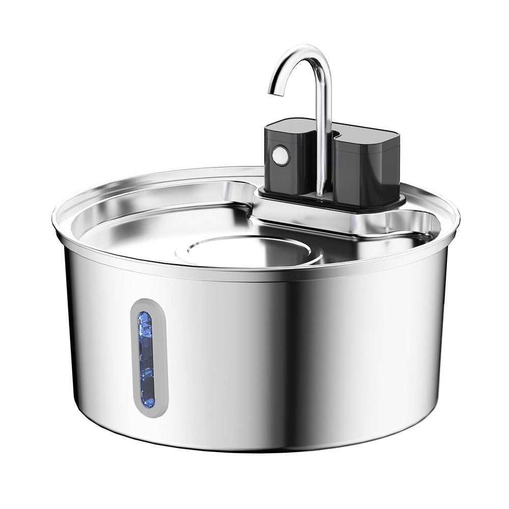 3.2L Wireless Sensor Pet Water Dispenser 304 Stainless Steel Cat Water Feeder Unplugged