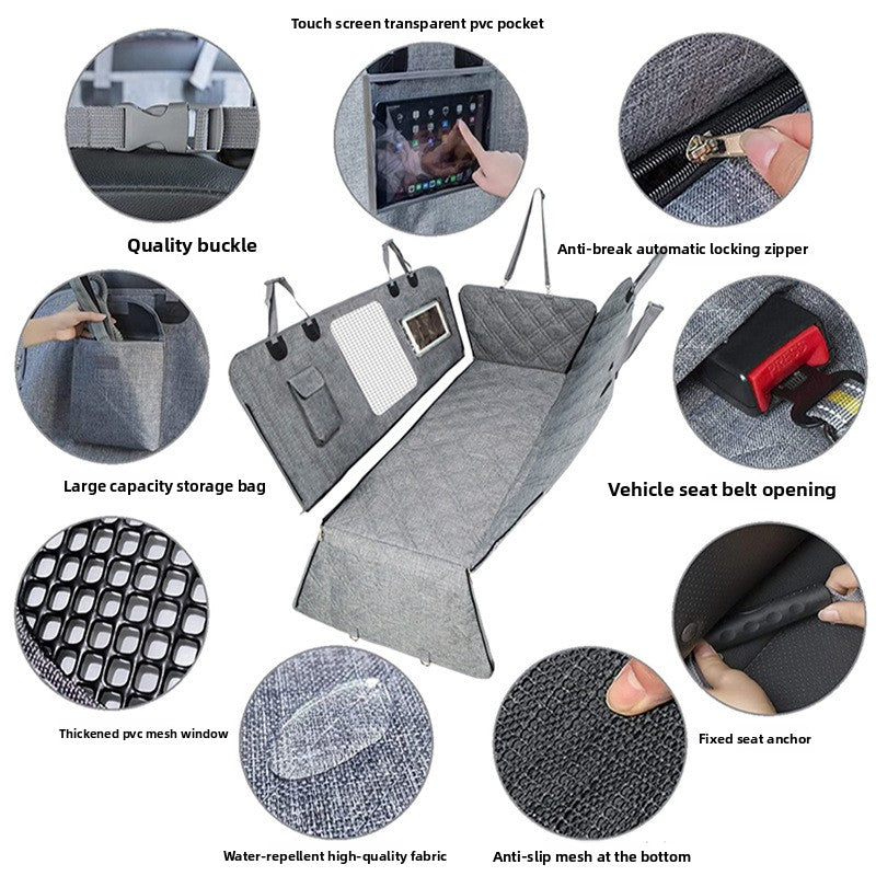 Detachable Double Pull-Out Car Pet Mat