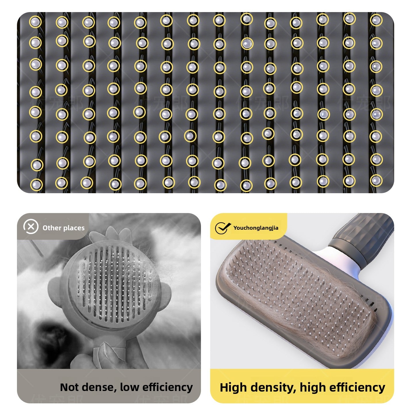 Double Sided Pet Grooming Comb for Cats and Dogs