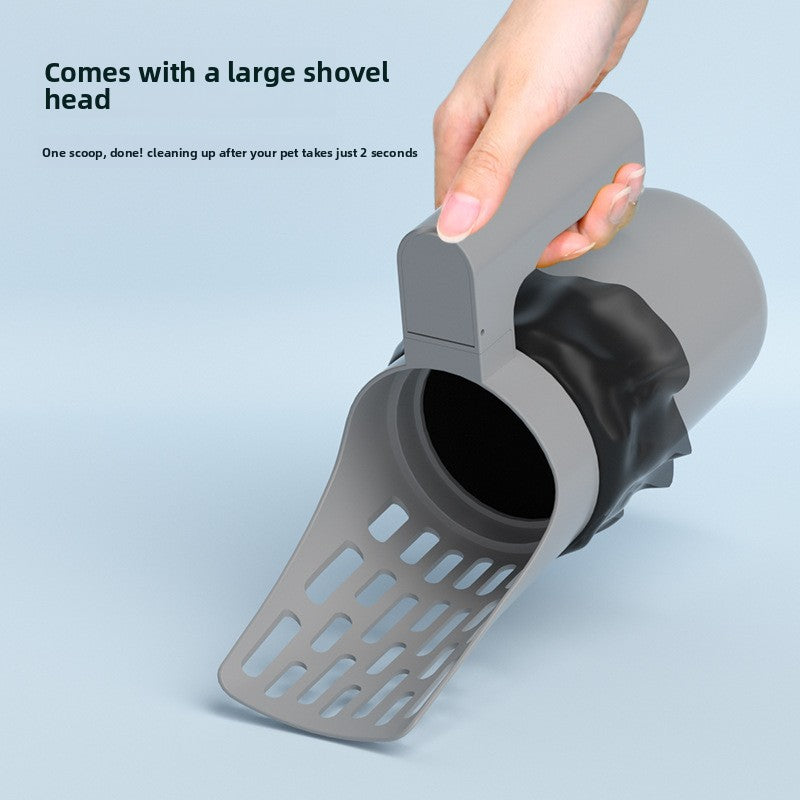 Cat Litter Scoop Filter Trash Can Storage Box Pet Waste Cleaner